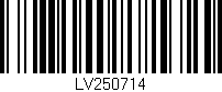 Código de barras (EAN, GTIN, SKU, ISBN): 'LV250714'
