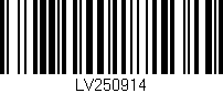Código de barras (EAN, GTIN, SKU, ISBN): 'LV250914'