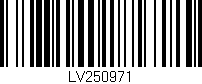 Código de barras (EAN, GTIN, SKU, ISBN): 'LV250971'
