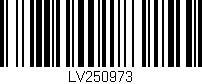 Código de barras (EAN, GTIN, SKU, ISBN): 'LV250973'