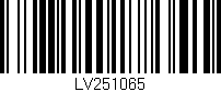 Código de barras (EAN, GTIN, SKU, ISBN): 'LV251065'