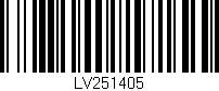 Código de barras (EAN, GTIN, SKU, ISBN): 'LV251405'