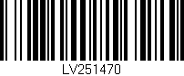 Código de barras (EAN, GTIN, SKU, ISBN): 'LV251470'