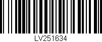 Código de barras (EAN, GTIN, SKU, ISBN): 'LV251634'