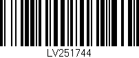 Código de barras (EAN, GTIN, SKU, ISBN): 'LV251744'