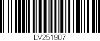 Código de barras (EAN, GTIN, SKU, ISBN): 'LV251907'