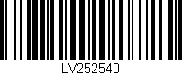 Código de barras (EAN, GTIN, SKU, ISBN): 'LV252540'