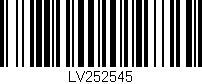 Código de barras (EAN, GTIN, SKU, ISBN): 'LV252545'