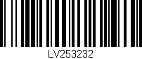 Código de barras (EAN, GTIN, SKU, ISBN): 'LV253232'