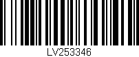 Código de barras (EAN, GTIN, SKU, ISBN): 'LV253346'