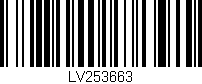Código de barras (EAN, GTIN, SKU, ISBN): 'LV253663'