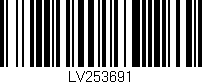 Código de barras (EAN, GTIN, SKU, ISBN): 'LV253691'