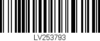 Código de barras (EAN, GTIN, SKU, ISBN): 'LV253793'