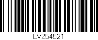 Código de barras (EAN, GTIN, SKU, ISBN): 'LV254521'