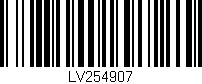 Código de barras (EAN, GTIN, SKU, ISBN): 'LV254907'