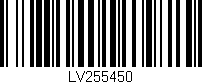 Código de barras (EAN, GTIN, SKU, ISBN): 'LV255450'
