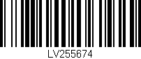 Código de barras (EAN, GTIN, SKU, ISBN): 'LV255674'