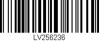 Código de barras (EAN, GTIN, SKU, ISBN): 'LV256236'