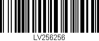 Código de barras (EAN, GTIN, SKU, ISBN): 'LV256256'