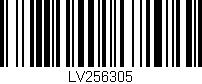 Código de barras (EAN, GTIN, SKU, ISBN): 'LV256305'