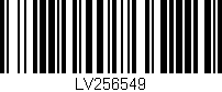 Código de barras (EAN, GTIN, SKU, ISBN): 'LV256549'