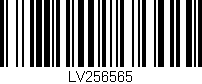 Código de barras (EAN, GTIN, SKU, ISBN): 'LV256565'