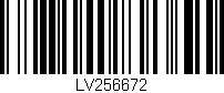 Código de barras (EAN, GTIN, SKU, ISBN): 'LV256672'