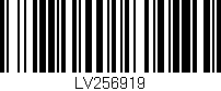 Código de barras (EAN, GTIN, SKU, ISBN): 'LV256919'