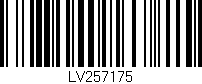 Código de barras (EAN, GTIN, SKU, ISBN): 'LV257175'