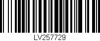 Código de barras (EAN, GTIN, SKU, ISBN): 'LV257729'