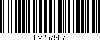 Código de barras (EAN, GTIN, SKU, ISBN): 'LV257907'