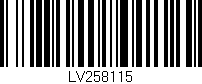 Código de barras (EAN, GTIN, SKU, ISBN): 'LV258115'