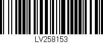 Código de barras (EAN, GTIN, SKU, ISBN): 'LV258153'