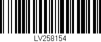 Código de barras (EAN, GTIN, SKU, ISBN): 'LV258154'
