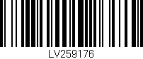 Código de barras (EAN, GTIN, SKU, ISBN): 'LV259176'