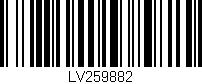 Código de barras (EAN, GTIN, SKU, ISBN): 'LV259882'