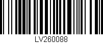 Código de barras (EAN, GTIN, SKU, ISBN): 'LV260088'