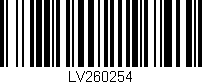Código de barras (EAN, GTIN, SKU, ISBN): 'LV260254'