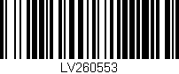 Código de barras (EAN, GTIN, SKU, ISBN): 'LV260553'
