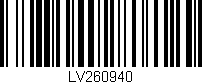 Código de barras (EAN, GTIN, SKU, ISBN): 'LV260940'