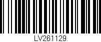 Código de barras (EAN, GTIN, SKU, ISBN): 'LV261129'