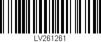 Código de barras (EAN, GTIN, SKU, ISBN): 'LV261261'