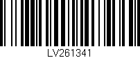 Código de barras (EAN, GTIN, SKU, ISBN): 'LV261341'