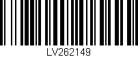 Código de barras (EAN, GTIN, SKU, ISBN): 'LV262149'