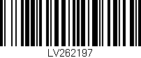 Código de barras (EAN, GTIN, SKU, ISBN): 'LV262197'