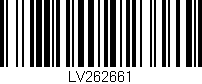 Código de barras (EAN, GTIN, SKU, ISBN): 'LV262661'