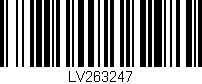 Código de barras (EAN, GTIN, SKU, ISBN): 'LV263247'