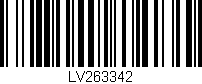 Código de barras (EAN, GTIN, SKU, ISBN): 'LV263342'