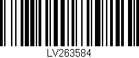 Código de barras (EAN, GTIN, SKU, ISBN): 'LV263584'