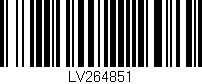 Código de barras (EAN, GTIN, SKU, ISBN): 'LV264851'